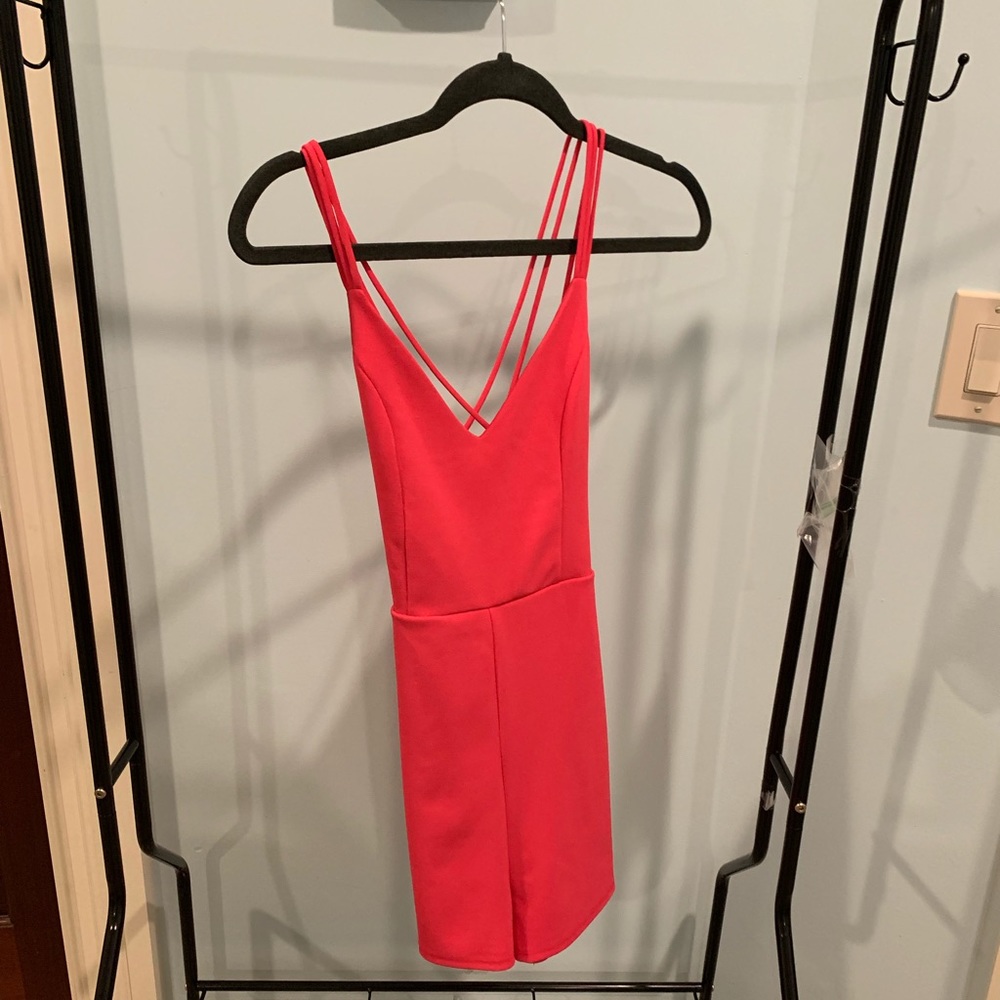 Hot pink romper